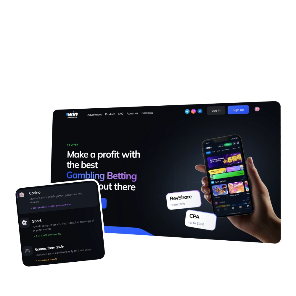 Become a partner of 1win in Kenya by joining affiliate program.