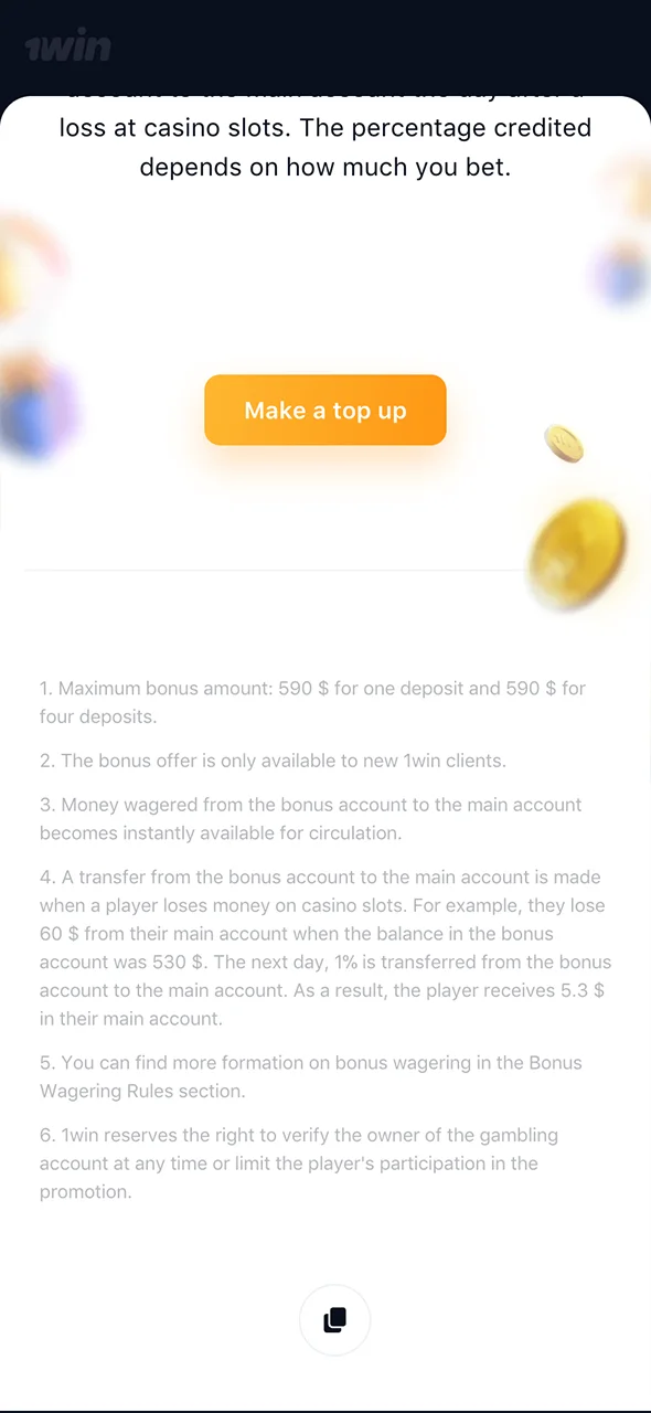 Check the terms and conditions for 1Win bonuses.