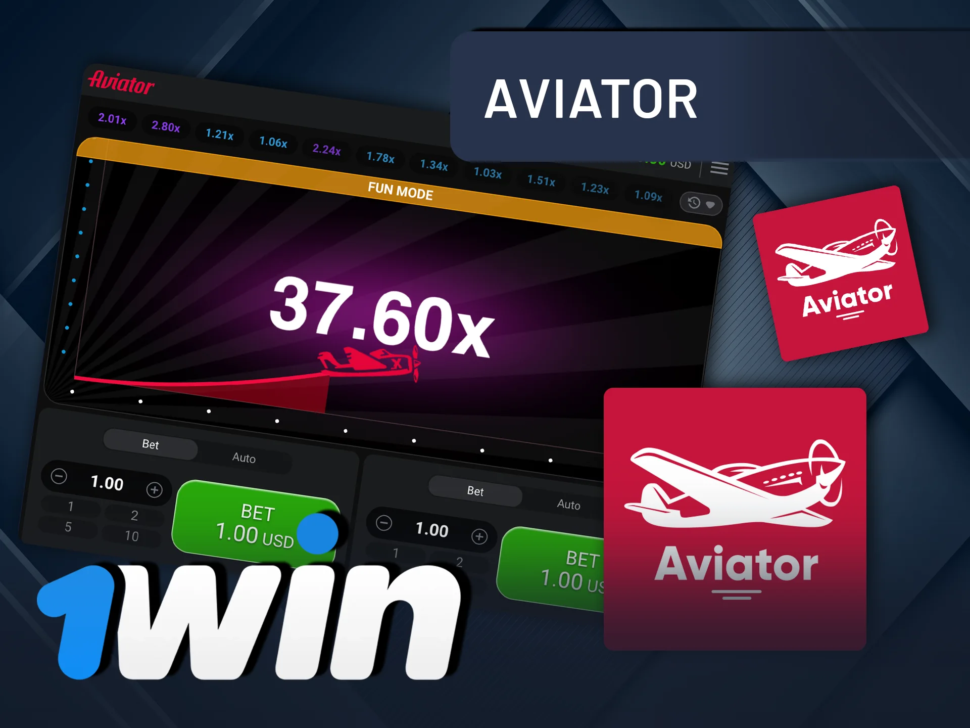 Play Aviator and experience high-flying wins at 1Win casino.