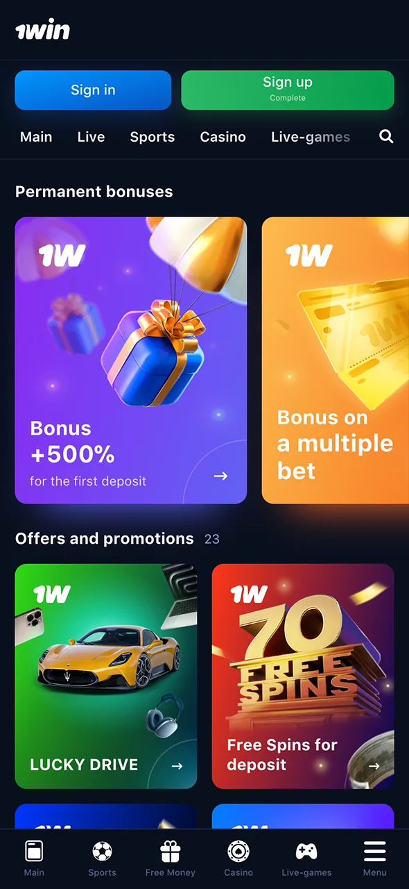 Claim your 1Win bonus and start winning today.