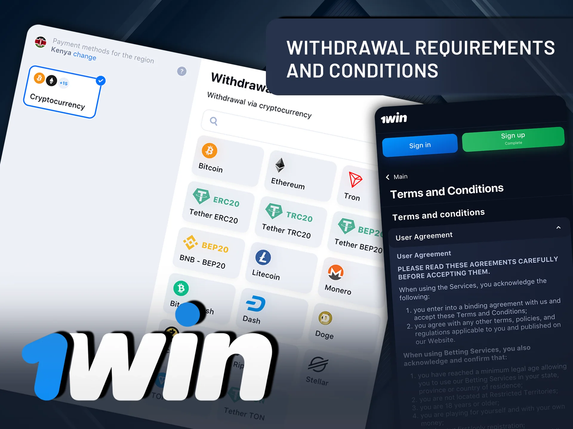 Learn the key requirements for successful 1Win withdrawals.