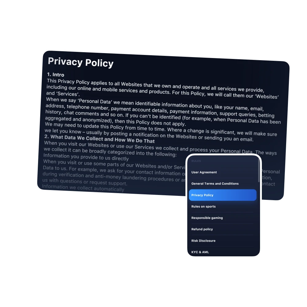Review 1win's Privacy Policy to learn how we treat your personal data.