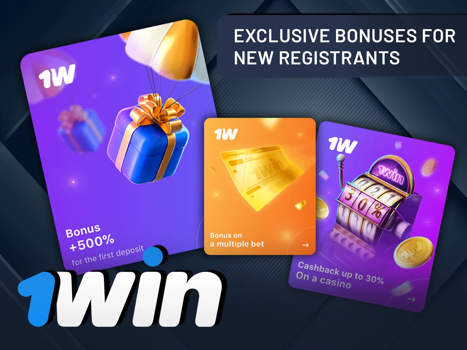 Claim exclusive bonuses available for new registrants on 1Win.