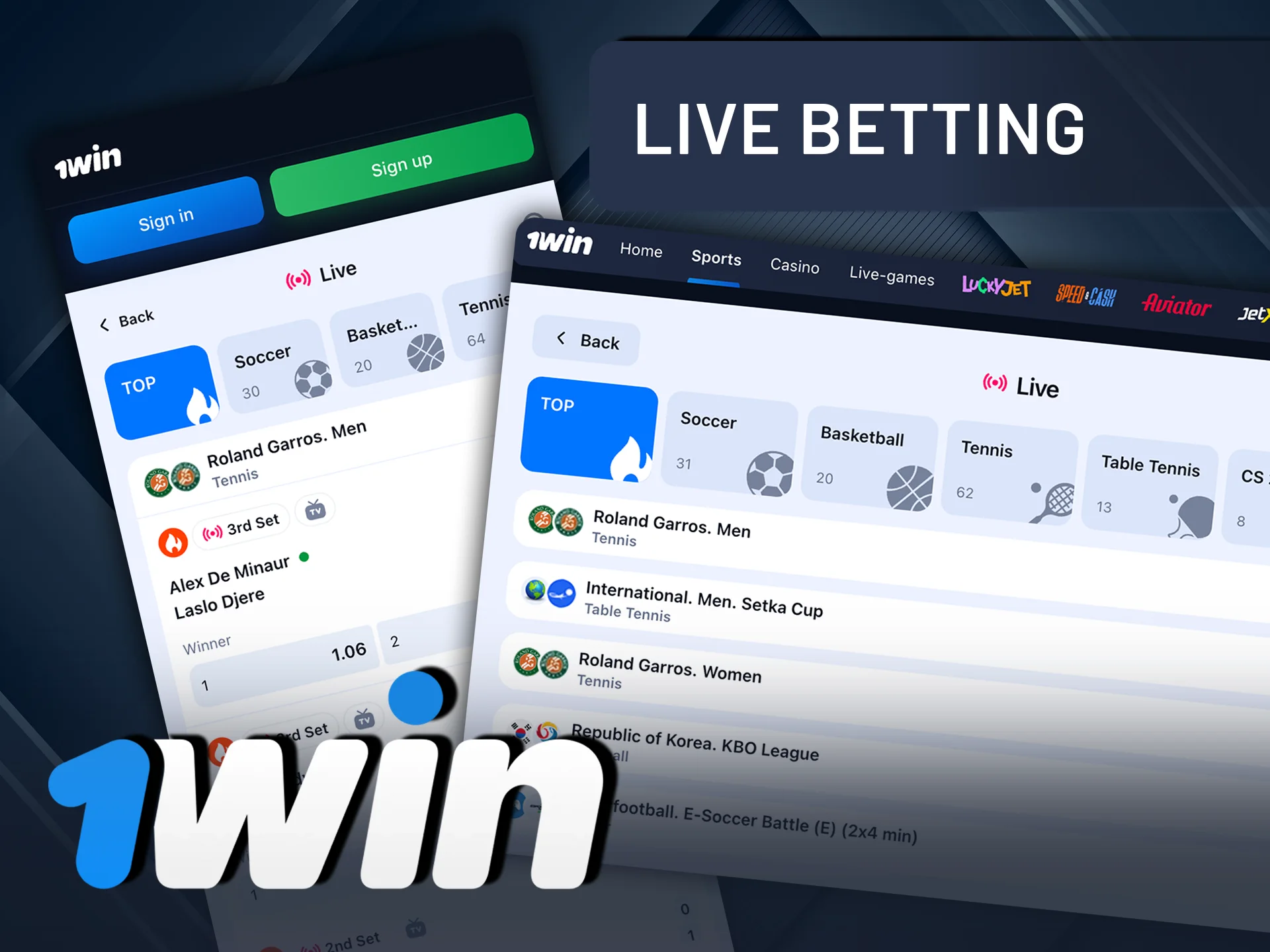 Join live betting at 1Win for real-time excitement.