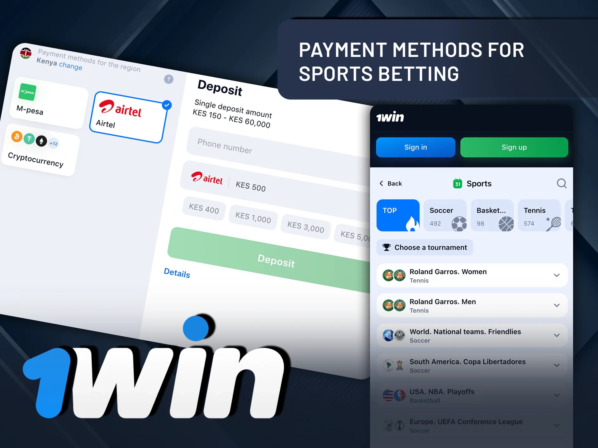 Discover fast and secure payment methods for sports betting at 1Win.