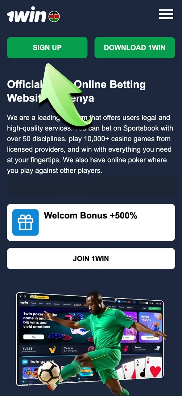 Interact with our site and claim your bonus in 1Win.